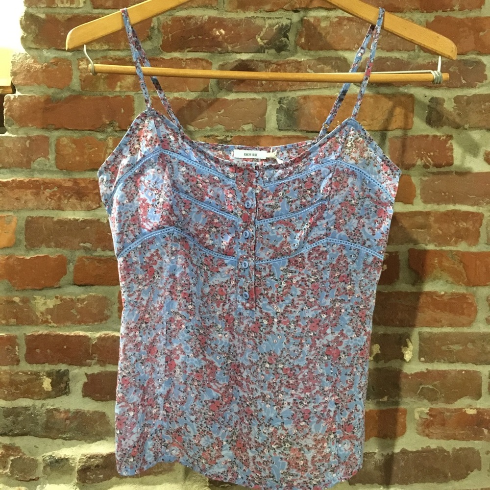 Kimchi Blue Abstract Flower Top